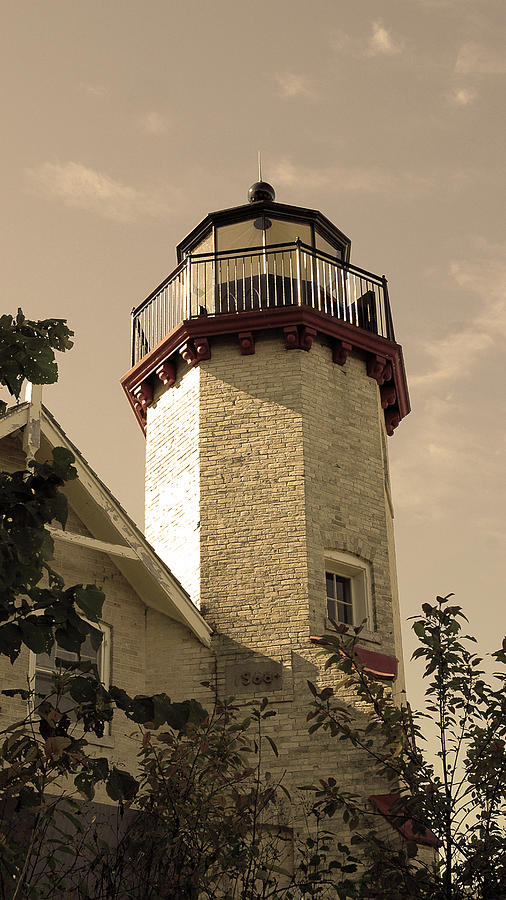 McGulpin Point Light House Michigan #1 Photograph by LeeAnn McLaneGoetz McLaneGoetzStudioLLCcom