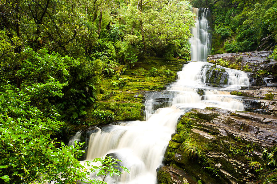McLean Falls in the Catlins #1 Photograph by U Schade