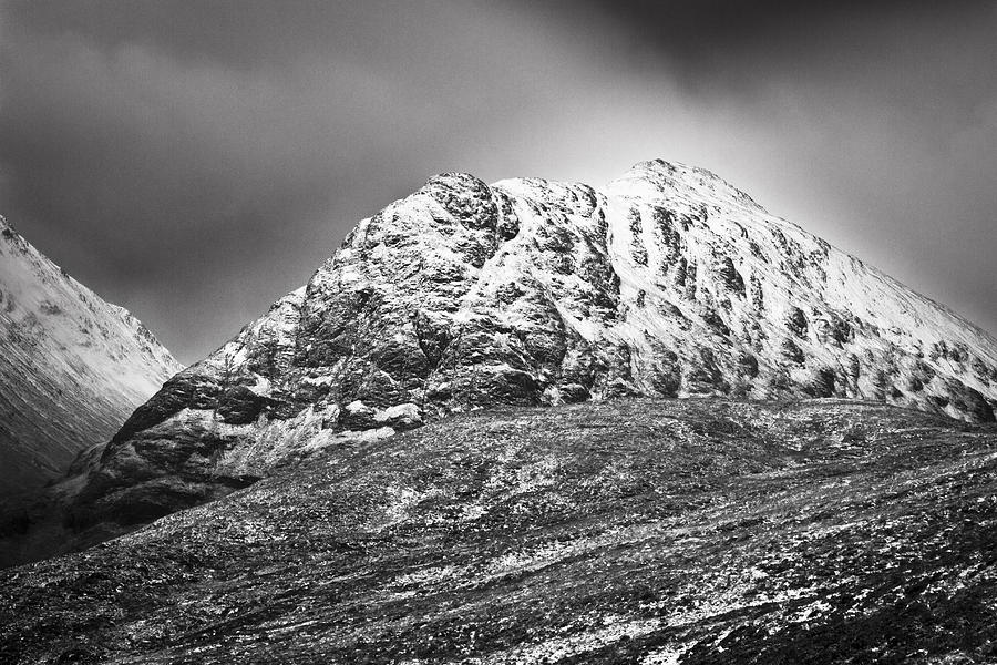 Britain Photograph - Meall Dearg mountain at Glencoe Scotland #1 by Gabor Pozsgai