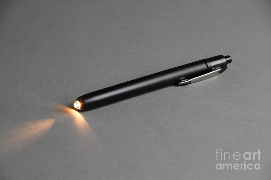 Medical Pen Light #1 Photograph by Photo Researchers, Inc.