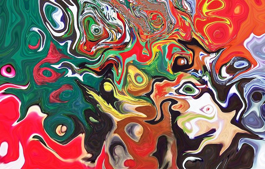 Melting Wax #1 Digital Art by Katina Cote - Pixels
