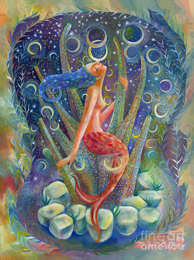 Mermaid Moon #1 Painting by Manami Lingerfelt