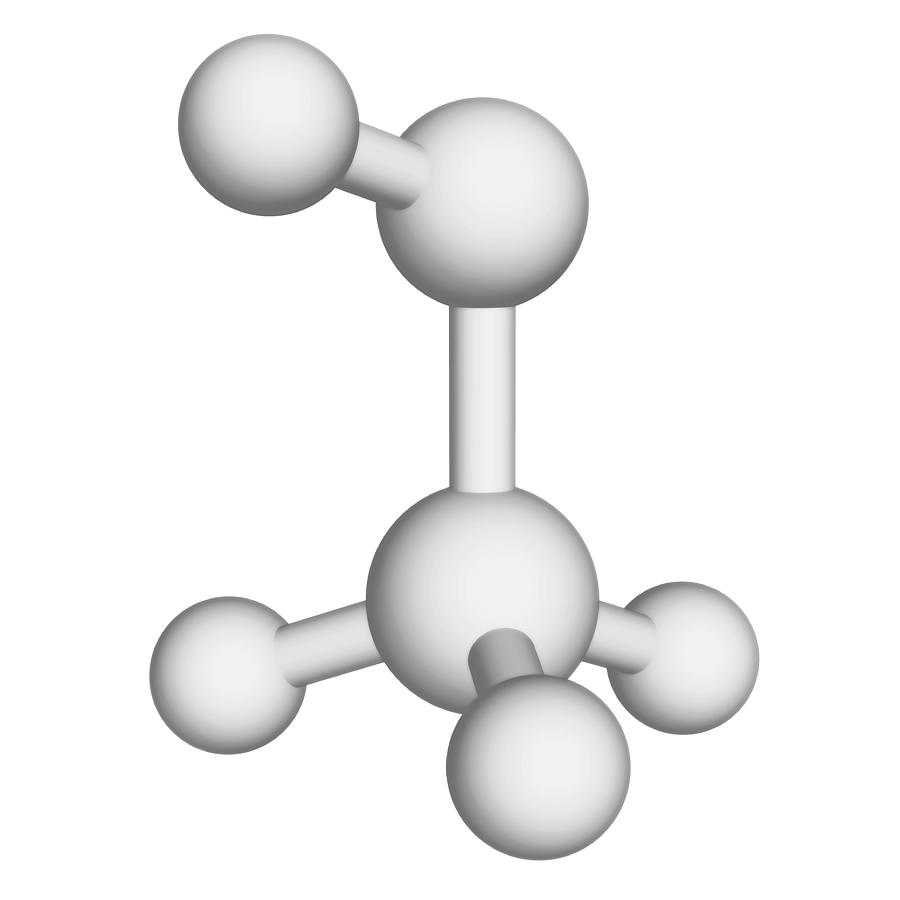 Methanol Molecule #1 Digital Art by Laguna Design