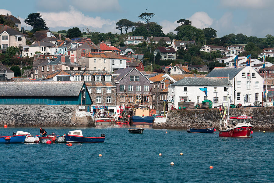 Mevagissey harbour #1 Photograph by Shirley Mitchell