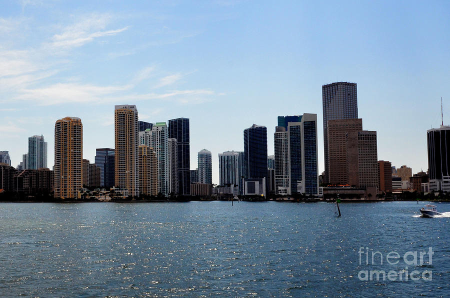 Miami Skyline #1 Photograph by Pravine Chester