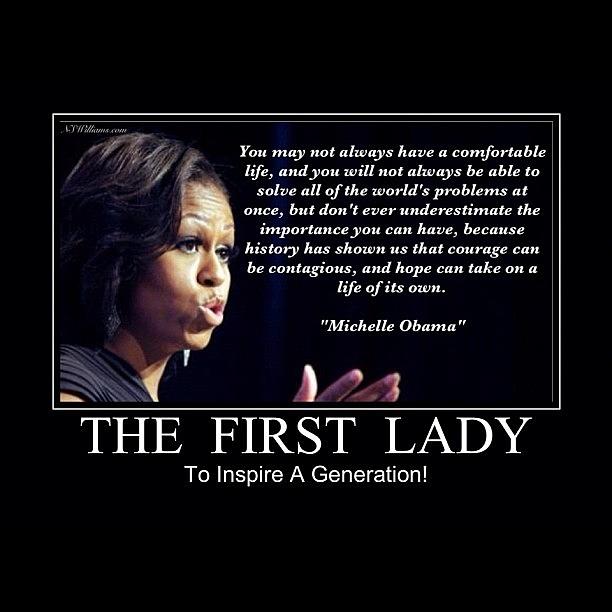 Inspirational Photograph - Michelle Obama #1 by Nigel Williams