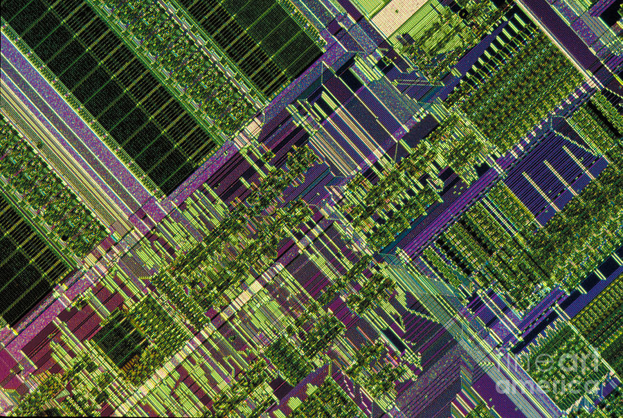 Microprocessors Photograph - Microprocessor #1 by Michael W. Davidson