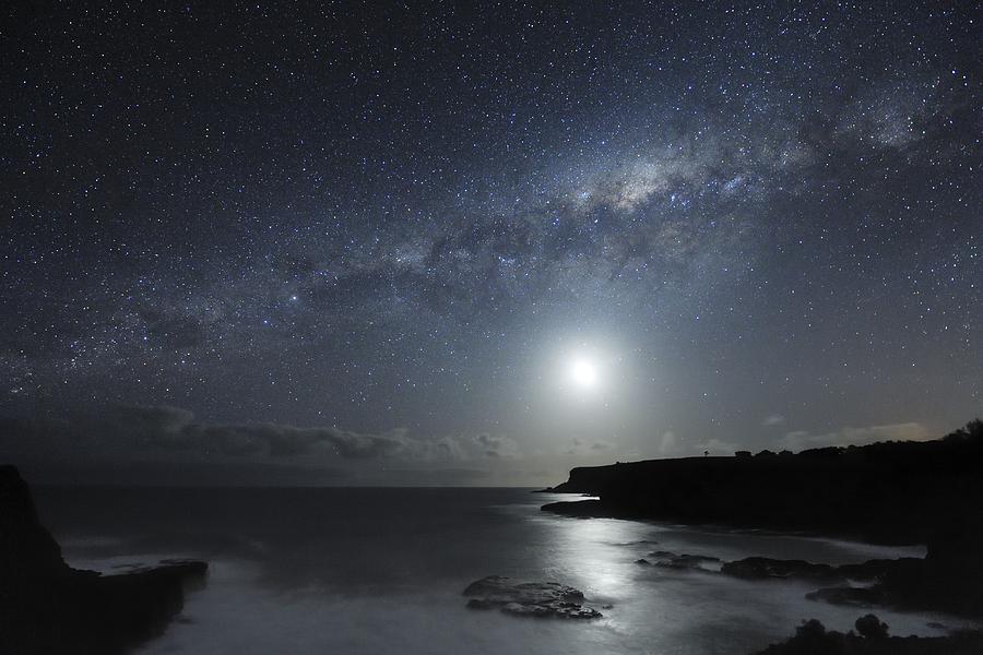 Milky Way Photograph - Milky Way Over Mornington Peninsula #1 by Alex Cherney, Terrastro.com