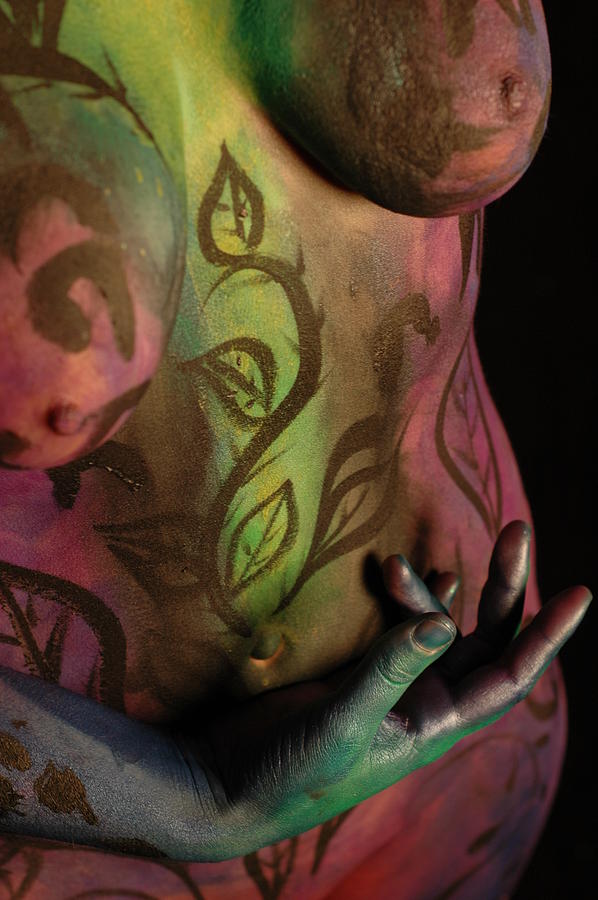 Nude Photograph - Missy Body Painting #1 by RoByn Thompson