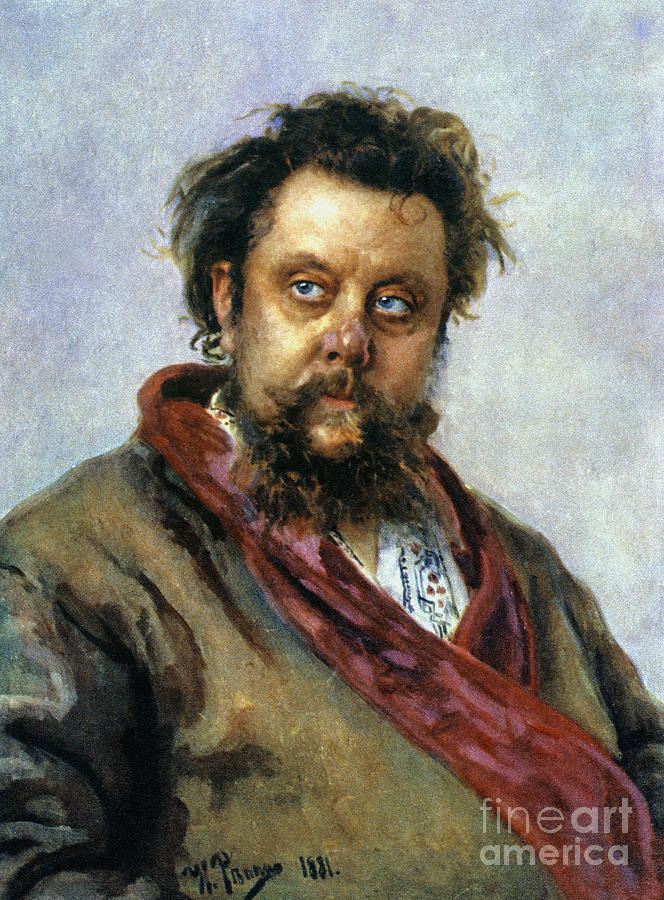 Modest Mussorgsky Painting by Ilya Repin