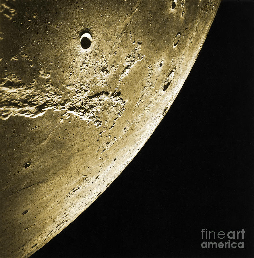 Space Photograph - Moon, Apollo 16 Mission #1 by Science Source