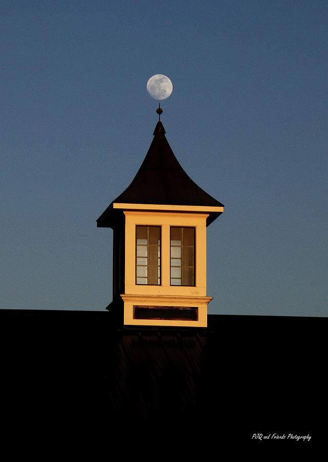 Moon on Cupola #1 Photograph by PJQandFriends Photography