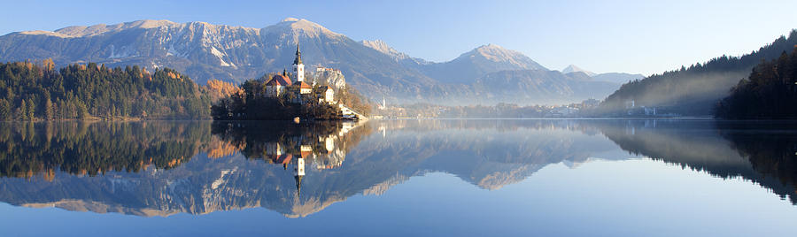 Morning at Lake Bled Photograph by Ian Middleton