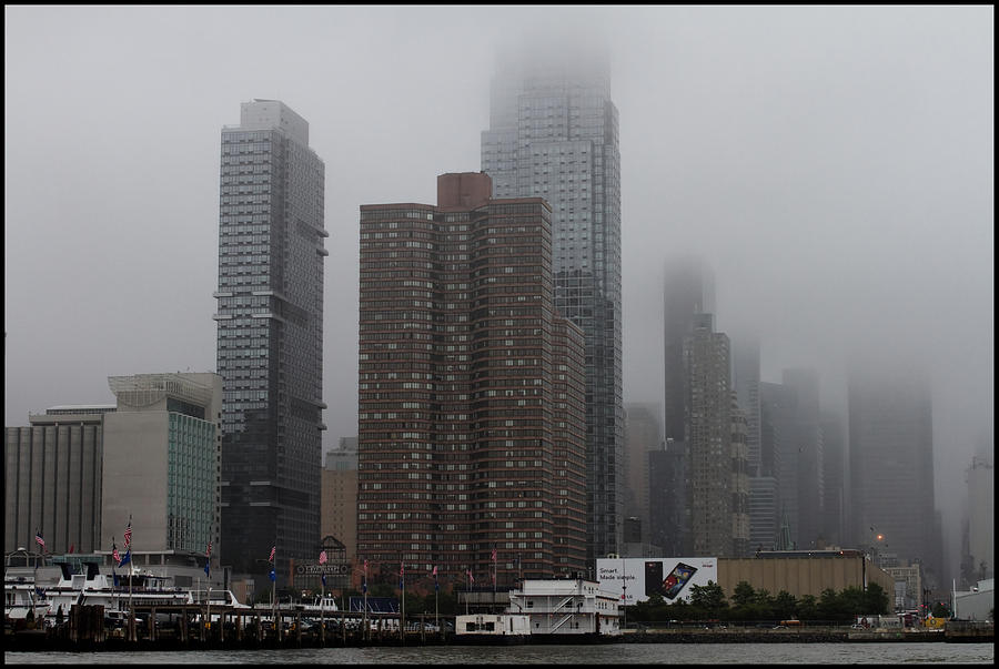 Morning Fog in New York City #1 Photograph by Farol Tomson