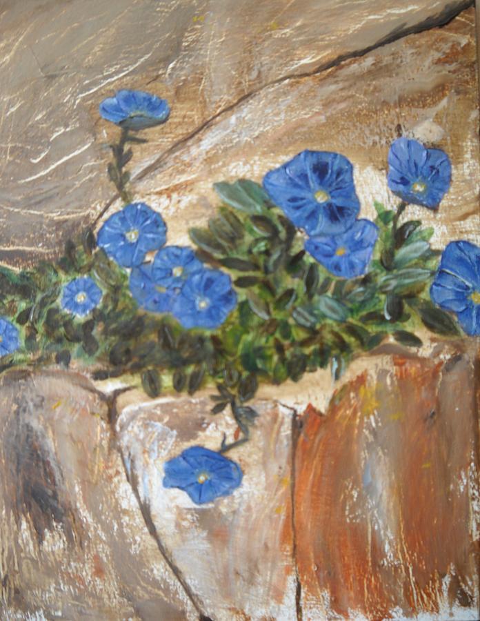 Nature Painting - Morning Glory #1 by Nicla Rossini