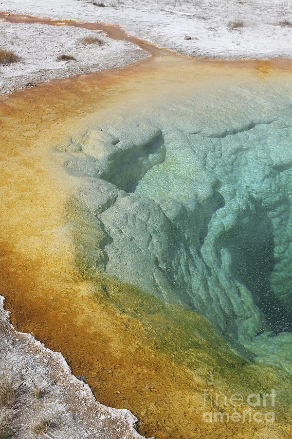 Yellowstone National Park Photograph - Morning Glory Pool Hot Spring, Upper #1 by Richard Roscoe