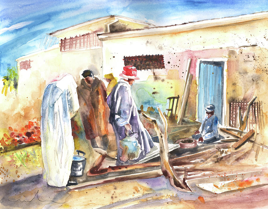 Moroccan Market 02 Painting by Miki De Goodaboom
