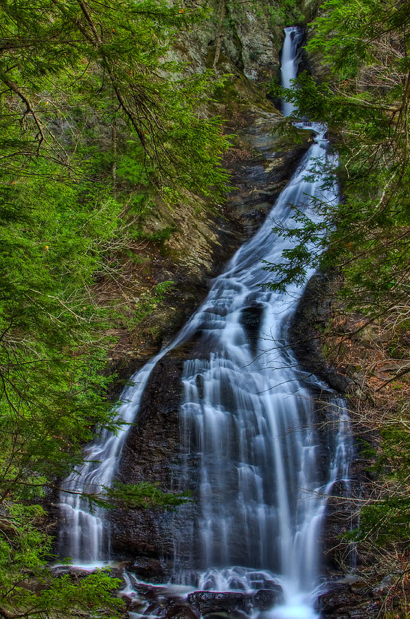 Fall Photograph - Moss Glen Falls #1 by Mike Horvath