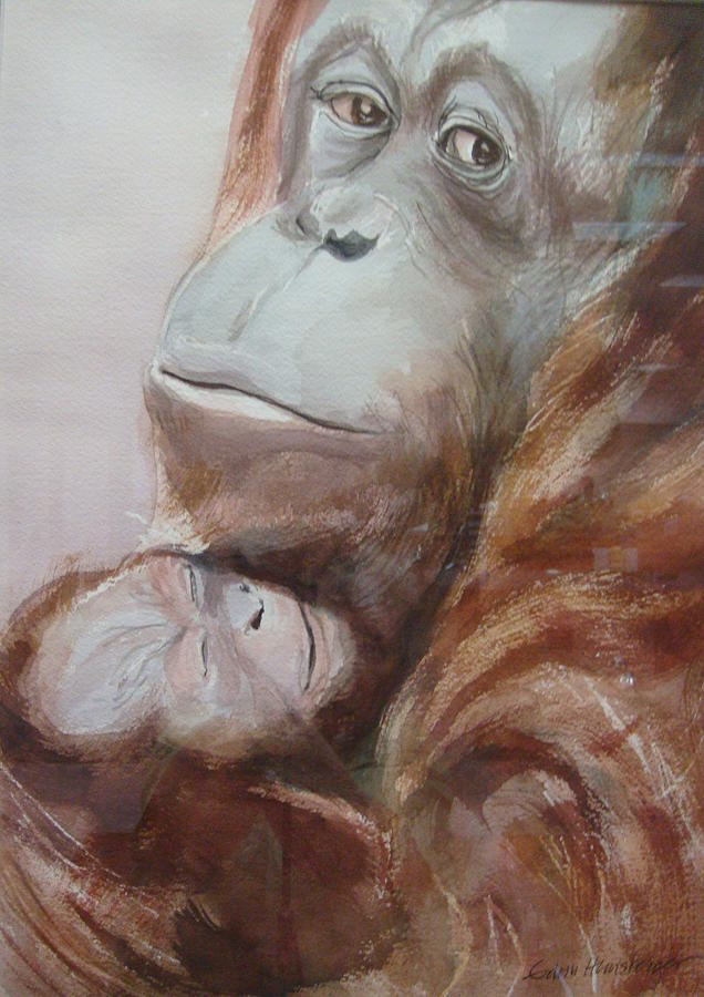 Mother Love #1 Painting by Edith Hunsberger