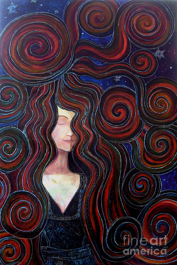 Mother night Painting by Monica Furlow