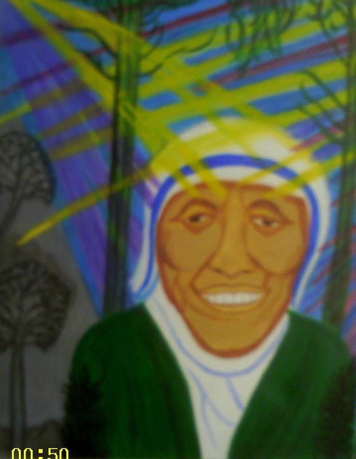 Mother Teresa #1 Painting by Annette Stovall - Fine Art America