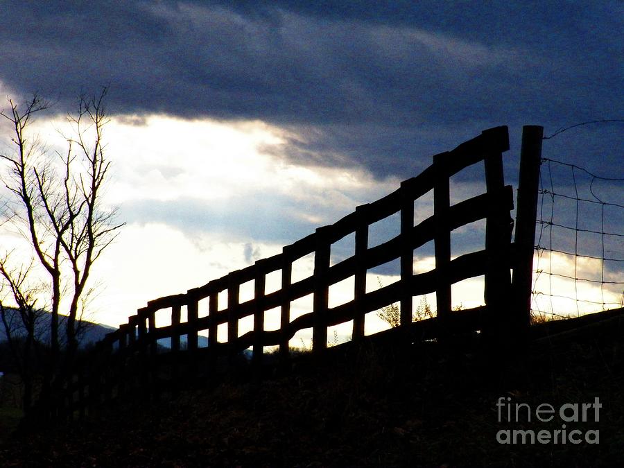 Mountain Fence #1 Photograph by Joyce Kimble Smith