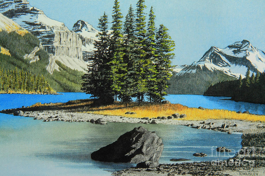 Nature Painting - Mountain Haven #1 by Frank Townsley