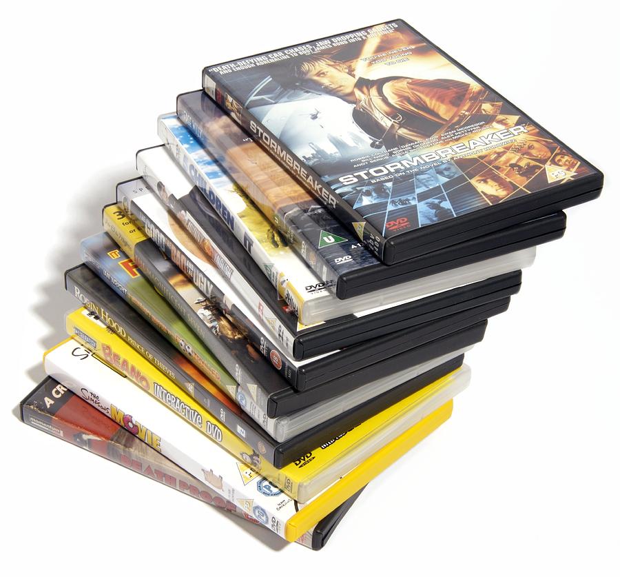 Movie Photograph - Movie Dvds #1 by Johnny Greig