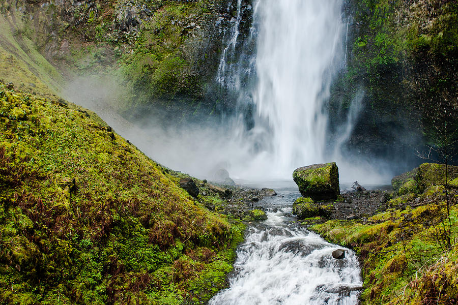 Nature Photograph - Multnomah Falls  #1 by Josh Whalen