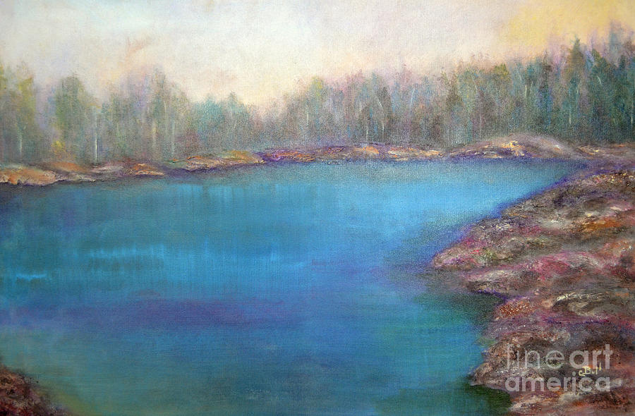 Muskoka Shore Painting by Claire Bull