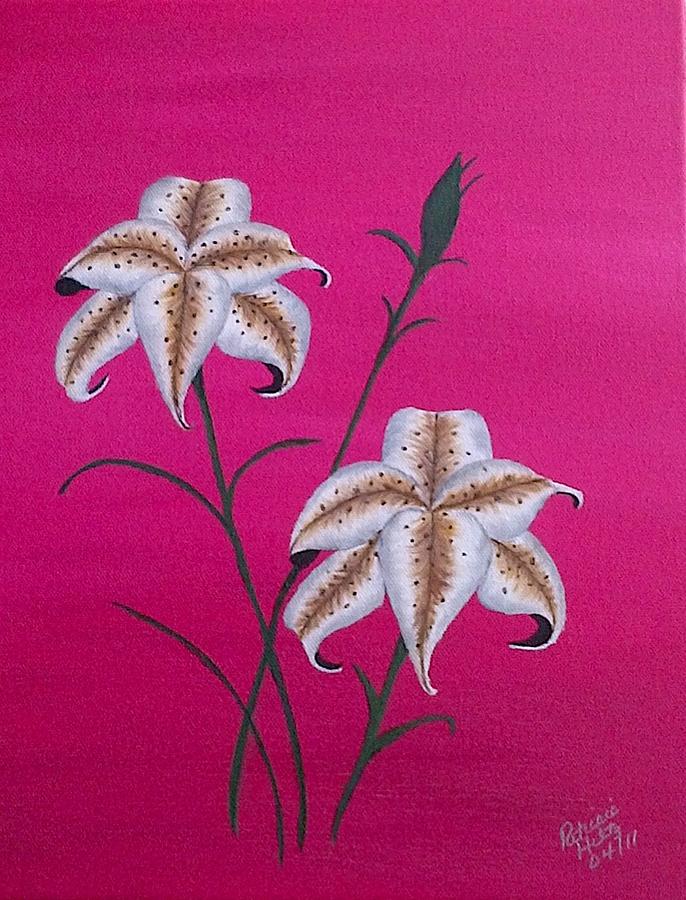 My Lilies #1 Painting by Patricia Hiltz