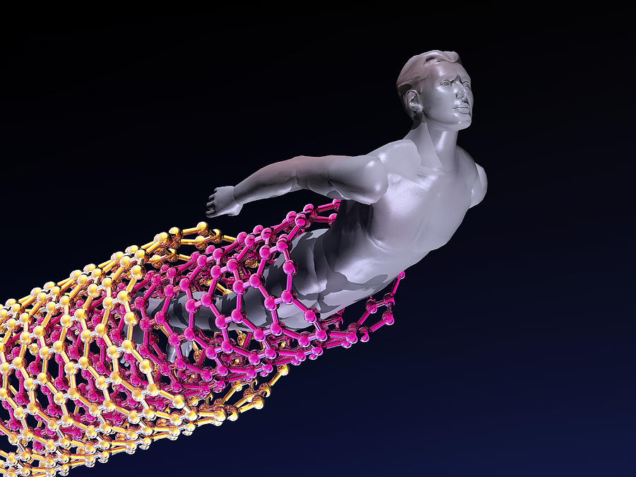Science Fiction Photograph - Nanotube Technology, Conceptual Artwork #1 by Laguna Design
