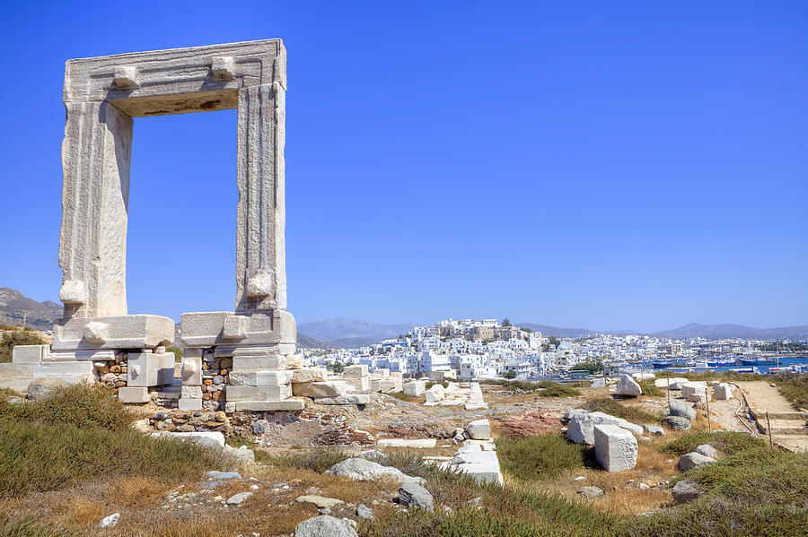 Castle Photograph - Naxos - Cyclades - Greece #1 by Joana Kruse