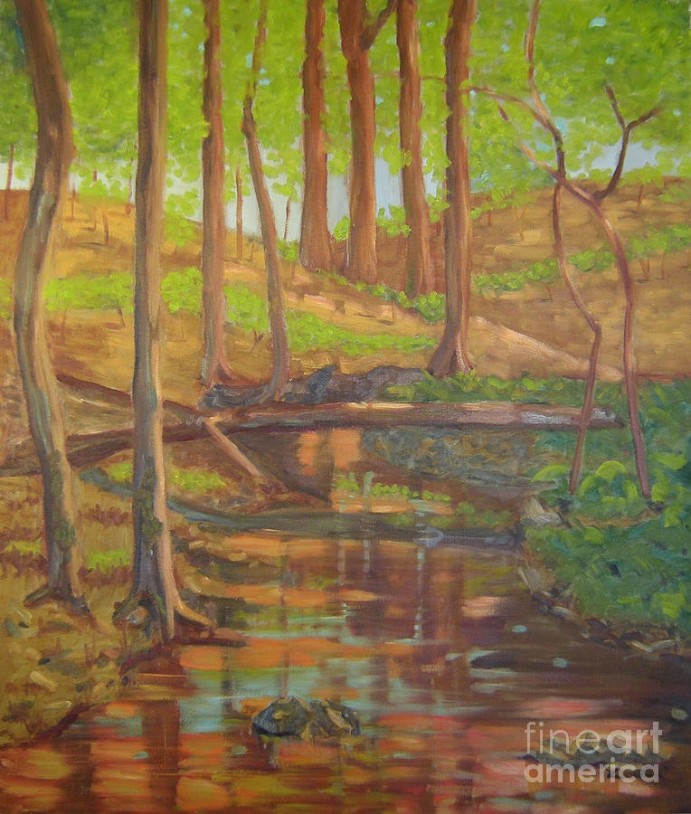 Nebletts Creek II Painting by Lilibeth Andre