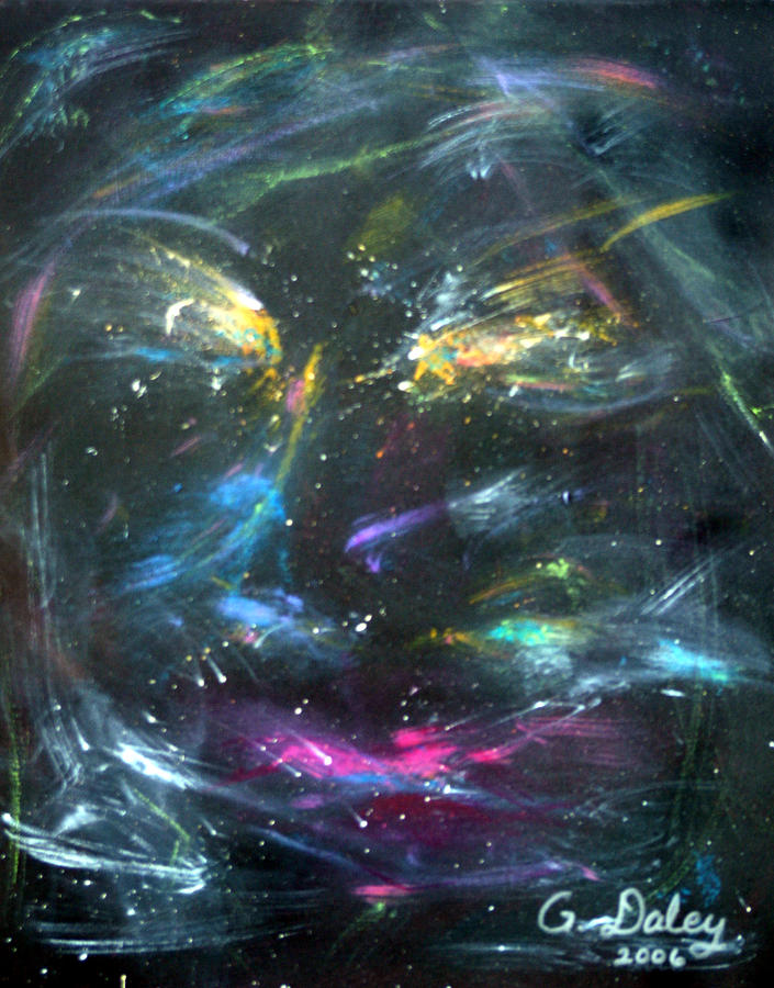 Nebulas Face #2 Painting by Gail Daley