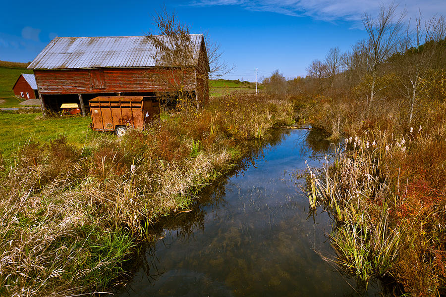 New England Farm in Autumn Scenery Photograph by Jiayin Ma - Fine