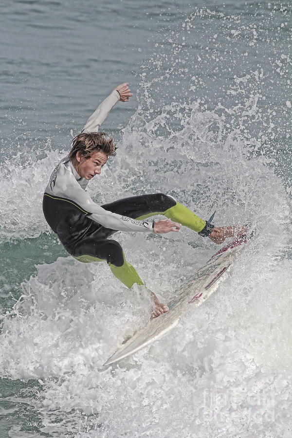 New Smyrna Surfer Photograph by Deborah Benoit