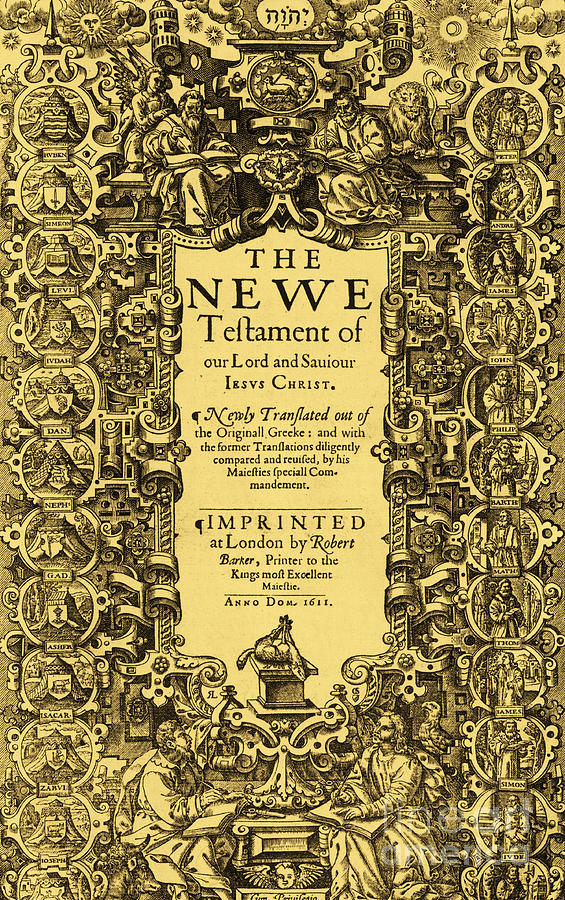 Book Photograph - New Testament, King James Bible #1 by Photo Researchers