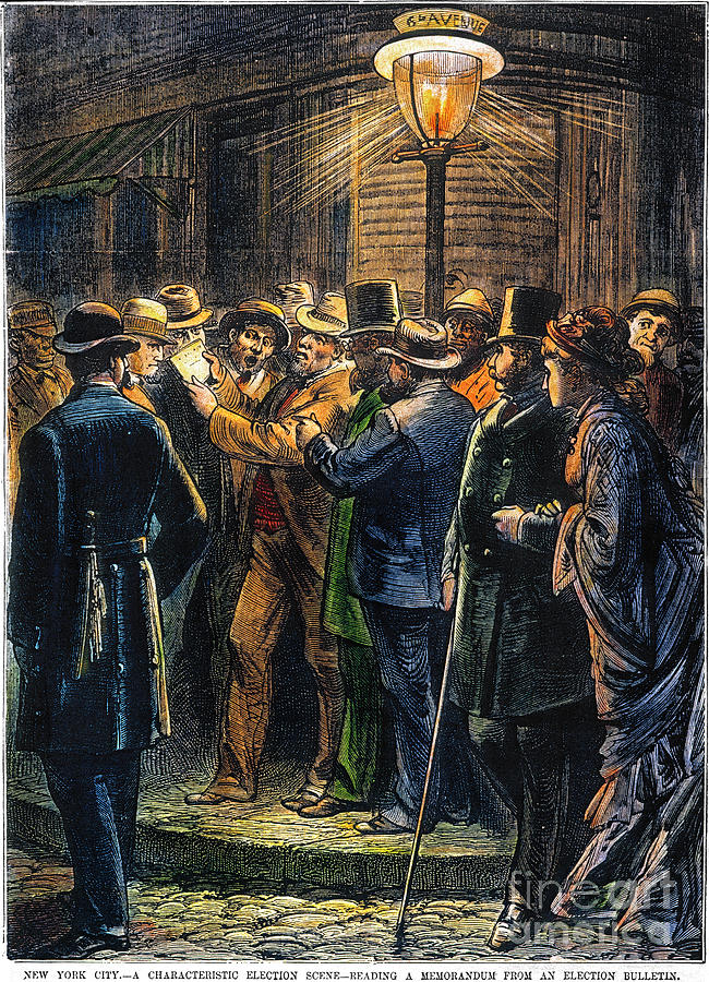 New York: Election, 1876 Photograph by Granger - Fine Art America
