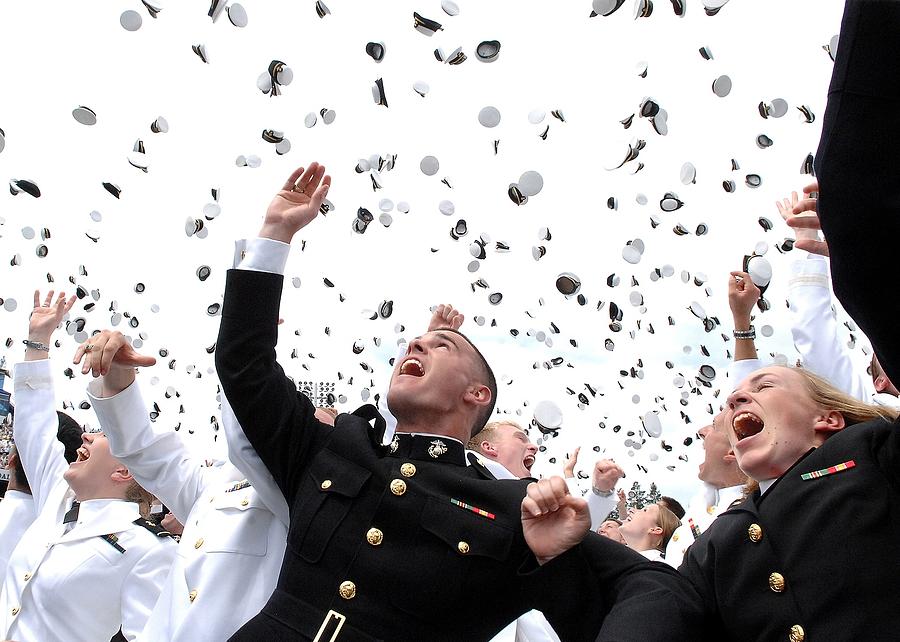 Newly Commissioned Navy Ensigns Photograph By Everett - Pixels