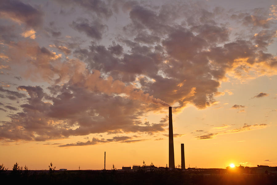Sunset Photograph - Nickel Plant #3 by Aqnus Febriyant