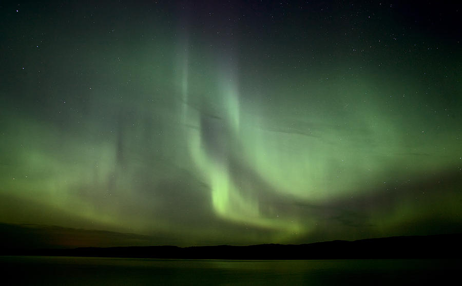 Night Shot Northern Lights #1 Photograph by Mark Duffy