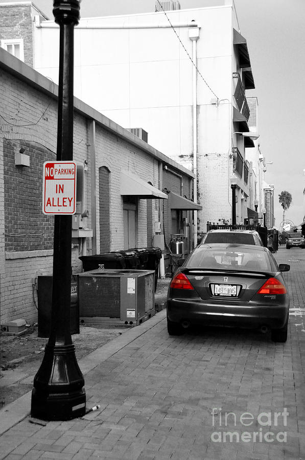 Sign Photograph - No Parking #1 by John Black