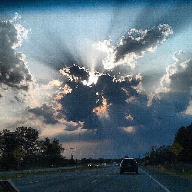 Clouds Photograph - #nolimitliving #sun #clouds #sunrays #1 by Kaitlin Stanton