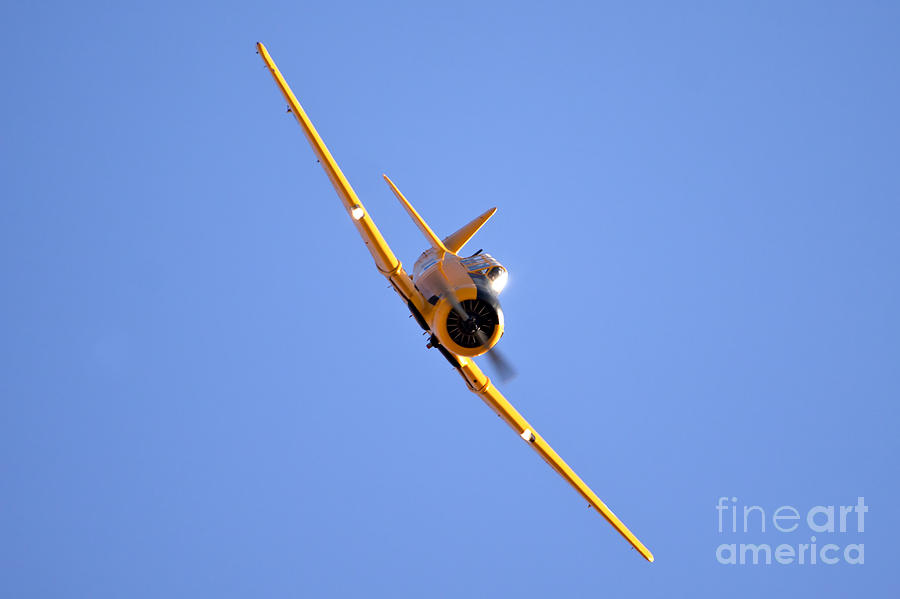Airplane Photograph - North American Aviation T-6 Texan  #1 by Nir Ben-Yosef