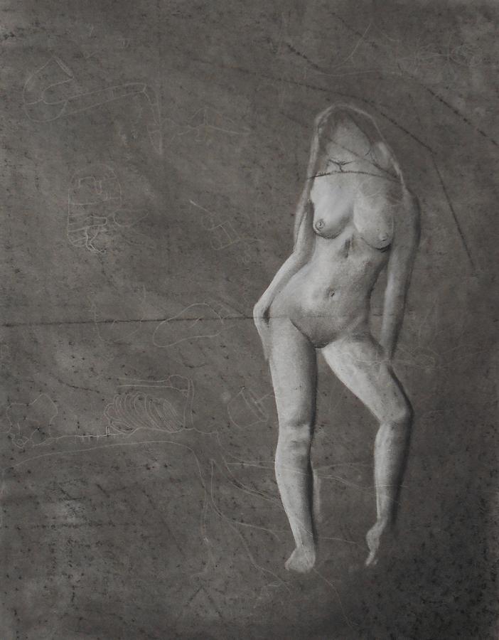 Nude Drawing - Nude Study #1 by Ben Jackson