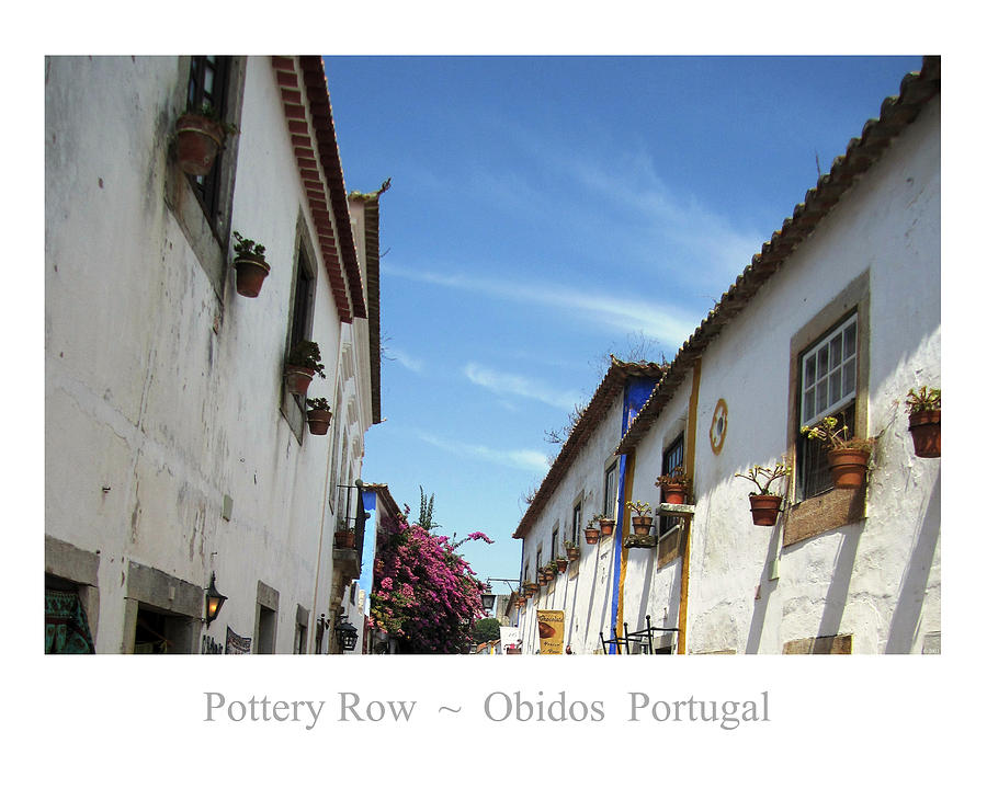 Obidos Street Portugal #1 Photograph by John Shiron