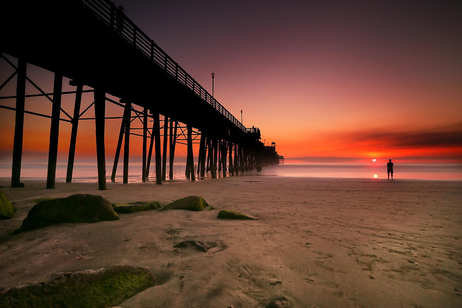 Sunset Photograph - Oceanside Sunset 10 #2 by Larry Marshall