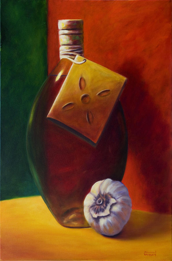 Oil and Garlic #1 Painting by Shannon Grissom