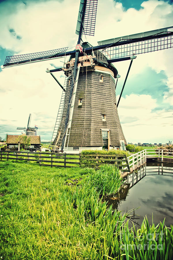 Old Dutch  Windmill Photograph by Ariadna De Raadt